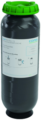 Enthärtungskartusche CLEAR PRO Entsalzungskartusche CLEAR PRO FILL Plus CONEL m. pH-Wert Stabilisierung 7 l